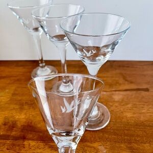 Limited Edition Grey Goose Vodka Martini Glasses Set of 4